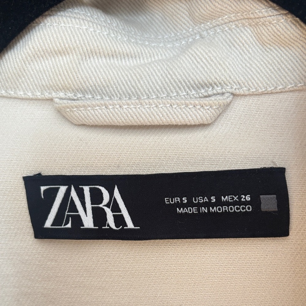 Zara Beige Button-Up Jacket - Picture 2 of 7